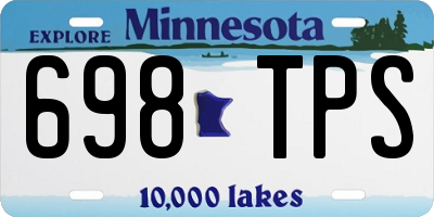 MN license plate 698TPS