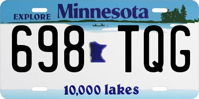 MN license plate 698TQG