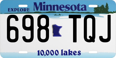 MN license plate 698TQJ