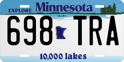 MN license plate 698TRA
