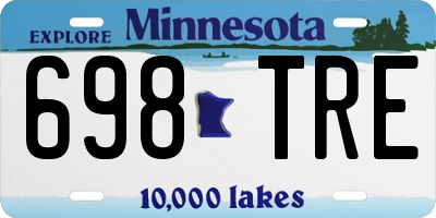 MN license plate 698TRE