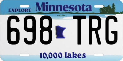 MN license plate 698TRG