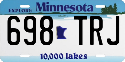 MN license plate 698TRJ