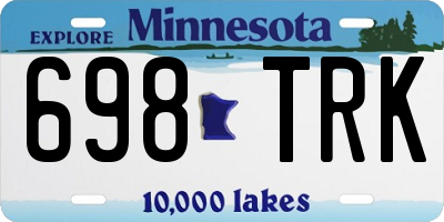 MN license plate 698TRK