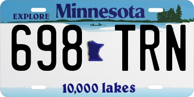 MN license plate 698TRN