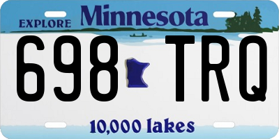 MN license plate 698TRQ