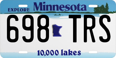 MN license plate 698TRS