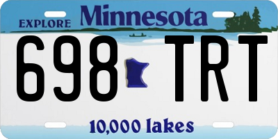 MN license plate 698TRT