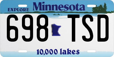 MN license plate 698TSD