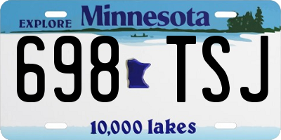 MN license plate 698TSJ