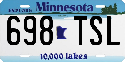 MN license plate 698TSL