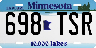 MN license plate 698TSR