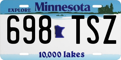 MN license plate 698TSZ