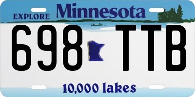 MN license plate 698TTB
