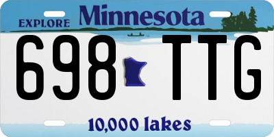MN license plate 698TTG