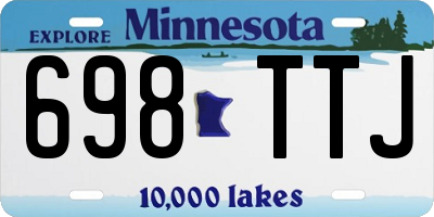 MN license plate 698TTJ