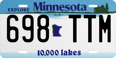 MN license plate 698TTM