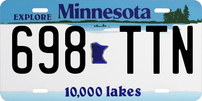 MN license plate 698TTN
