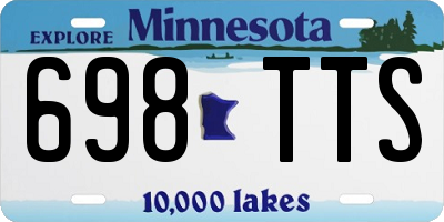 MN license plate 698TTS
