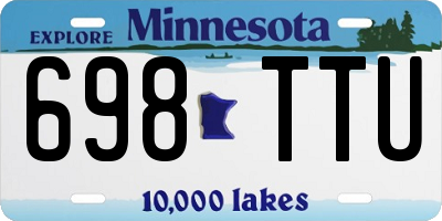 MN license plate 698TTU