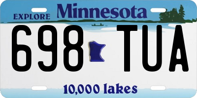 MN license plate 698TUA