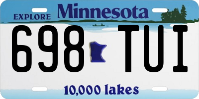 MN license plate 698TUI