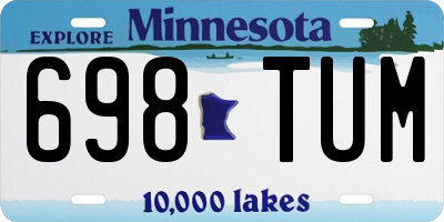 MN license plate 698TUM