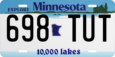 MN license plate 698TUT