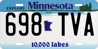 MN license plate 698TVA