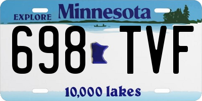 MN license plate 698TVF