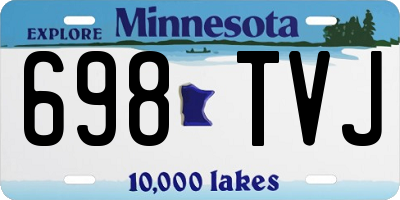 MN license plate 698TVJ