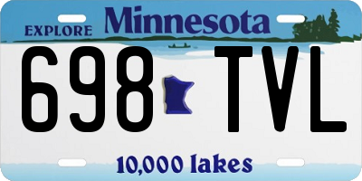MN license plate 698TVL