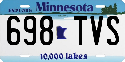 MN license plate 698TVS