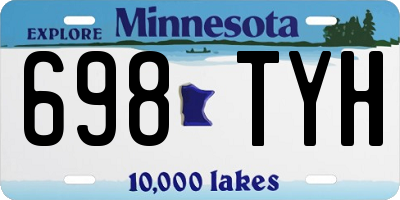 MN license plate 698TYH