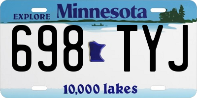 MN license plate 698TYJ