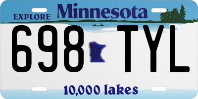 MN license plate 698TYL