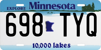 MN license plate 698TYQ