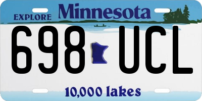 MN license plate 698UCL