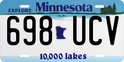 MN license plate 698UCV