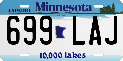 MN license plate 699LAJ