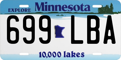 MN license plate 699LBA
