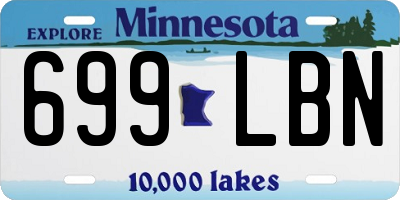 MN license plate 699LBN