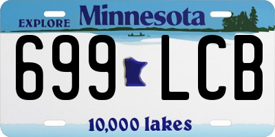 MN license plate 699LCB