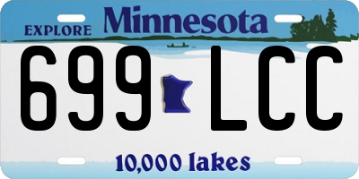 MN license plate 699LCC