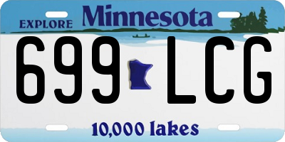 MN license plate 699LCG