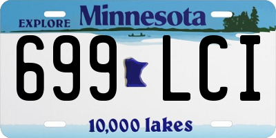 MN license plate 699LCI