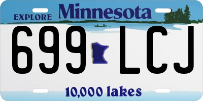 MN license plate 699LCJ