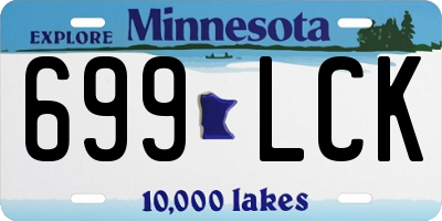 MN license plate 699LCK