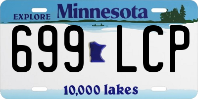 MN license plate 699LCP