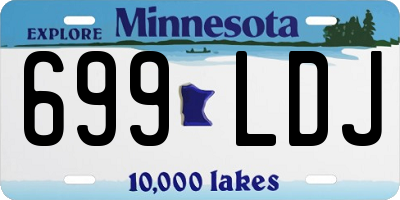MN license plate 699LDJ